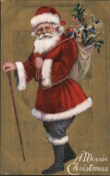 A Merrie Christmas Postcard