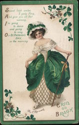 Erin Go Bragh St. Patrick's Day Postcard Postcard Postcard