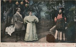 May Irwin and Her Company in Mrs. Black is Back Actresses Postcard Postcard Postcard
