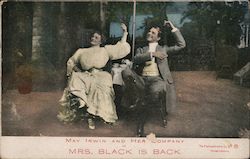 May Irwin and Her Company in Mrs. Black is Back Theatre Postcard Postcard Postcard