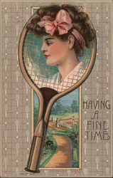 Having a Fine Time Postcard