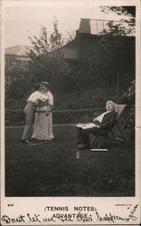 Tennis notes Postcard