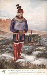 The Arctic Regions, Danish Eskimo Woman, Greenland Postcard
