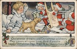 Christmas dreams and Christmas wishes Postcard