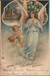 With Best Christmas Wishes Postcard