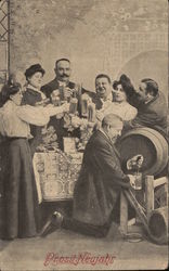 Prosit Neujahr Postcard