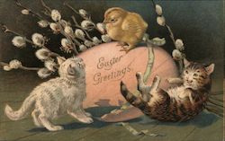Easter Greetings Postcard