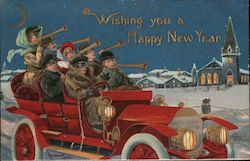 Wishing you a happy new year Postcard