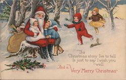 The Christmas Story I've to Tell is Just to Say I wish you well. And a Very Merry Christmas. Postcard