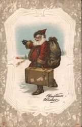 Christmas Wishes Santa Claus Postcard Postcard Postcard