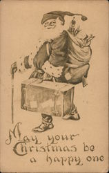 May your Christmas be a happy one Postcard
