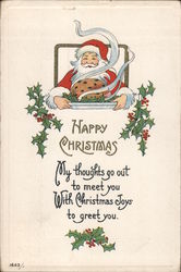 Happy Christmas Santa Claus Postcard Postcard Postcard