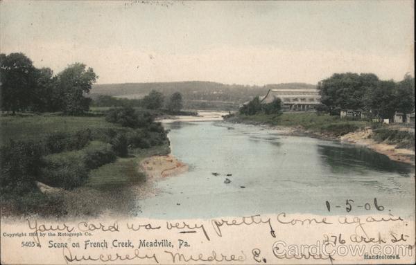 Scene on French Creek Meadville Pennsylvania