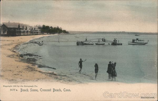 Beach Scene, Crescent Beach Connecticut