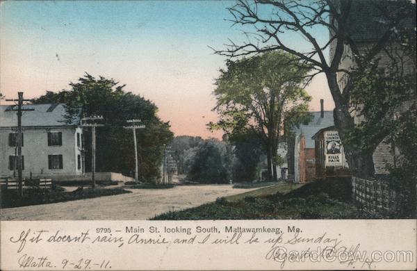 Main Street looking South Mattawamkeag Maine