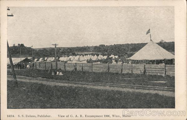 View of G.A.R. Encampment 1906 Winn Maine