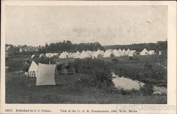 View of the G.A.R. Encampment Winn Maine