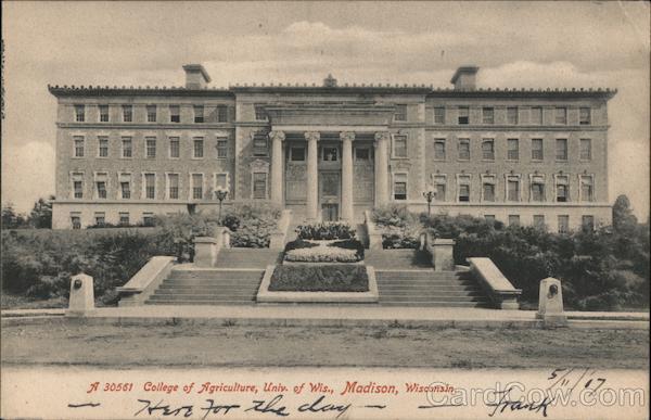 College of Agriculture, Univ. of Wis. Madison Wisconsin