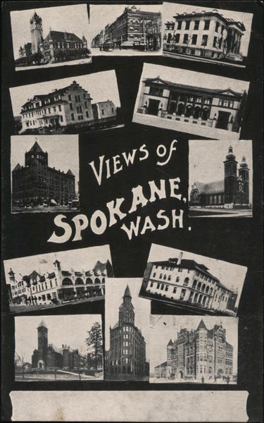 Views of Spokane Wash. Washington