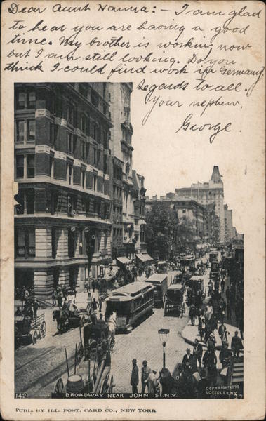 Broadway Near St. John New York City