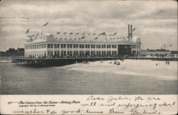 The Casino from the Ocean Asbury Park New Jersey