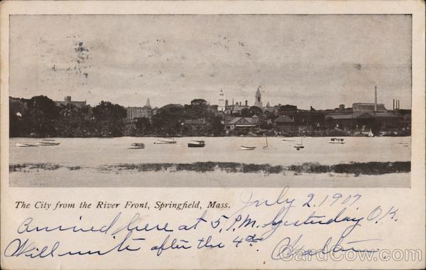The City From the River Front Springfield Massachusetts