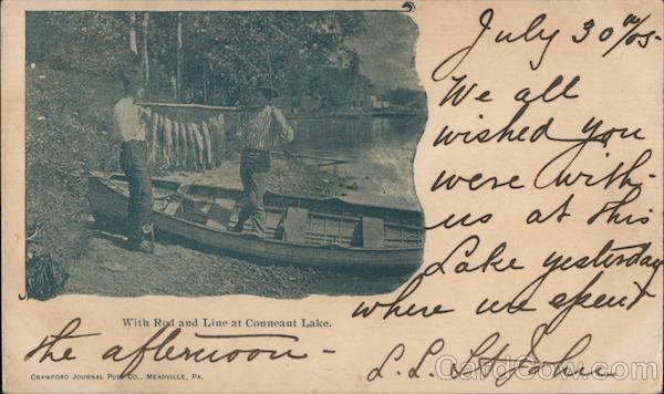 With Rod and Line at Conneaut Lake Meadville Pennsylvania