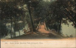 Rustic Bridge, Beardsley Park Postcard