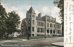 High School Middletown, CT Postcard Postcard Postcard