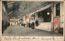Arcade of Crescent and Tulane Theatres Postcard