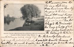 Bayou Teche, Mentioned in Longfellow's Evangeline Postcard