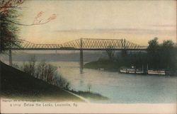 Below the Locks Louisville, KY Postcard Postcard Postcard