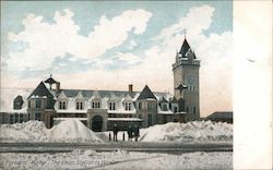 The Union Station in Winter Postcard