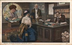 The Bell Telephone Announces Unexpected Guests Postcard