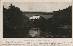 Echo Bridge, Newton Upper Falls Massachusetts Postcard Postcard Postcard