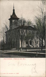 High School Fond Du Lac, WI Postcard Postcard Postcard