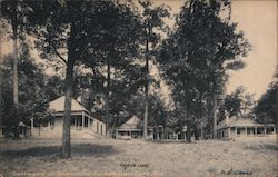 Cottages at Sherwood Forest, Dartford Green Lake, WI Postcard Postcard Postcard