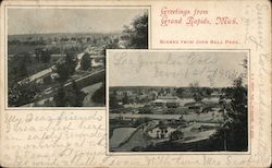 Scenes from John Ball Park Postcard