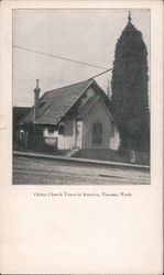 Oldest Church Tower in America Tacoma, WA Postcard Postcard Postcard