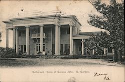 Sutherland Home of General John. B. Gordon. Postcard
