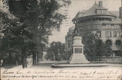 Bull Street and De Soto Hotel Postcard