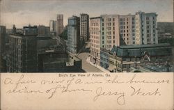 Bird's Eye View of Atlanta, Ga. Postcard