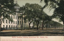 Barton Academy Showing Government Str Postcard