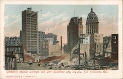 Chronicle Mutual Savings and Call Buildings after the Fire San Francisco, CA Postcard Postcard Postcard
