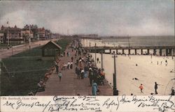 The Boardwalk Ocean Grove, NJ Postcard Postcard Postcard