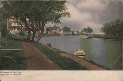 Picturesque Wesley Lake Asbury Park, NJ Postcard Postcard Postcard