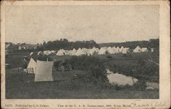View of the G.A.R. Encampment, 1906 Postcard