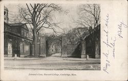 Johnson's Gate, Harvard College Cambridge, MA Postcard Postcard Postcard