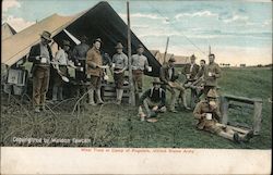 Meal Time at Camp o Regulars, United States Army Postcard