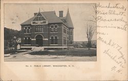 Public Library Winchester, NH Postcard Postcard Postcard